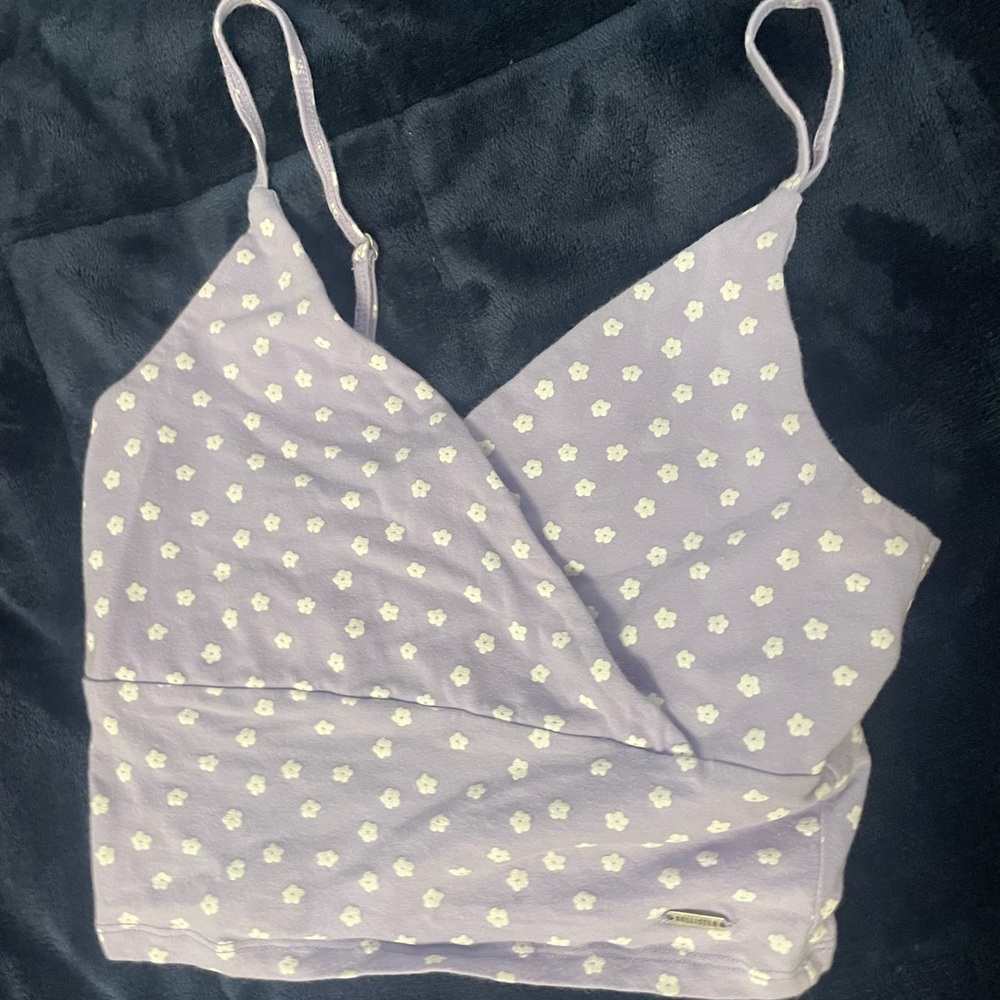 Hollister flower crop top